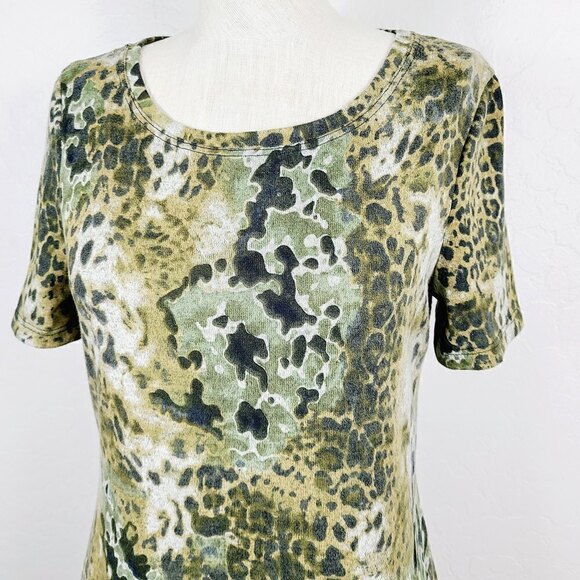 W118 By Walter Baker T-Shirt Dress M Soft Knit Animal Print Casual Pullo…‎ - Picture 4 of 7